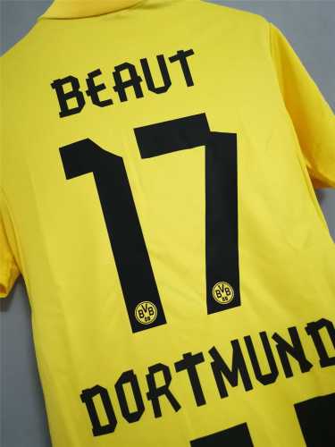 Retro Jersey 2012-2013 Borussia Dortmund BEAUT 17 Home Yellow Soccer Jersey