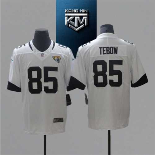 2021 Jaguars 85 TEBOW White NFL Jersey S-XXL Black Font