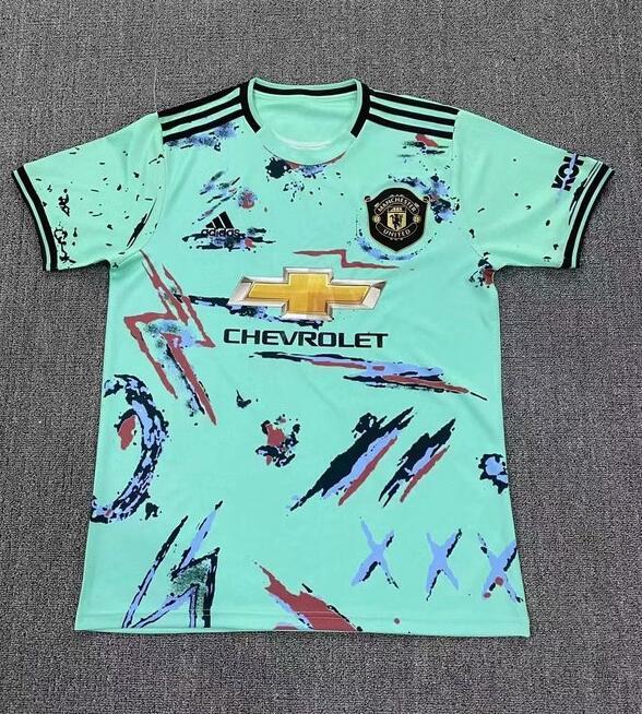 Manche United Sky Blue Training Soccer Jerseys