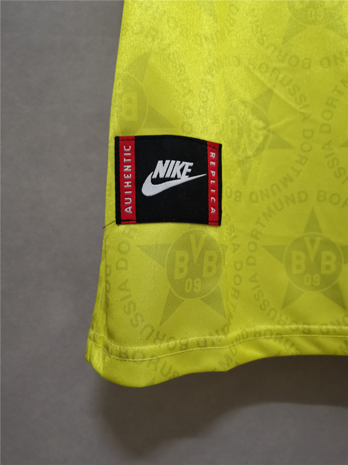 Retro Jersey 1994-1995 Borussia Dortmund Home Soccer Jersey Vintage BVB Football Shirt