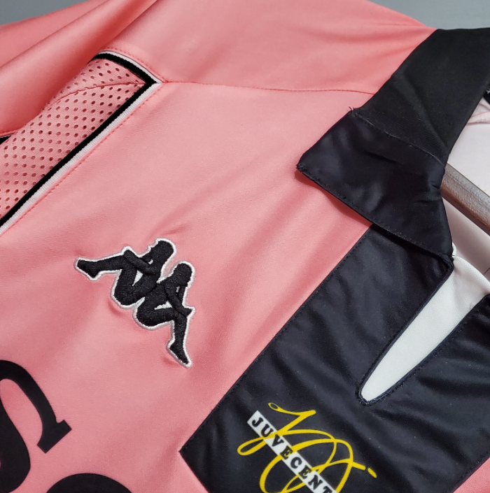 Retro Jersey 1997-1998 Juventus Away Pink Soccer Jersey Vintage Maillot de Foot