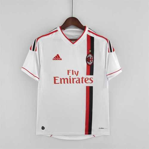 Retro Jersey 2011-2012 AC Milan Away White Soccer Jersey Vintage Football Shirt