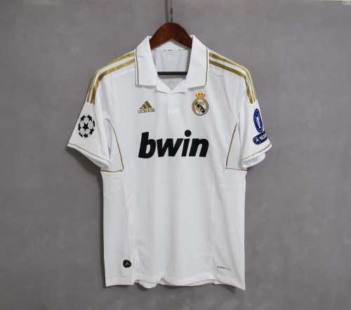 with UCL Patch Retro Jersey 2011-2012 Real Madrid RONALDO 7 Home Soccer Jersey