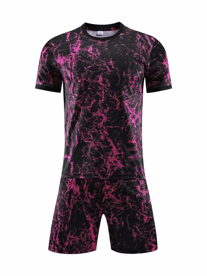 #201 202 203 Pink Blank Adult Uniform Soccer Jersey Shorts