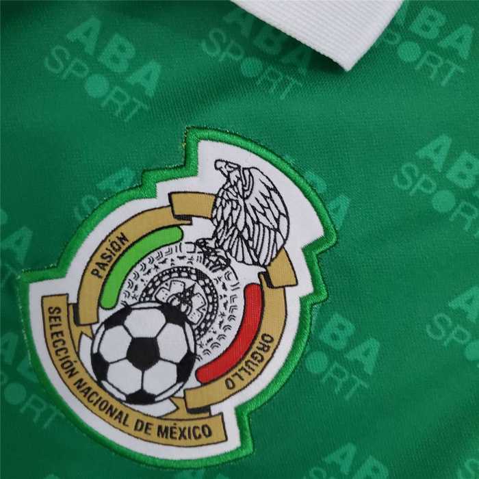 Retro Jersey 1995 Mexico Home Green Soccer Jersey Vintage Football Shirt