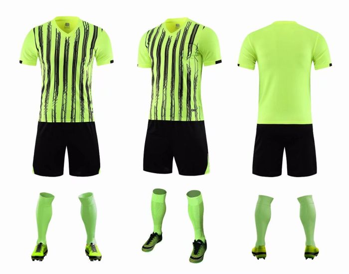 XBJ-DANING-8109  Green Plate Suit Adult Uniform Youth Kids Set Jersey and Shorts