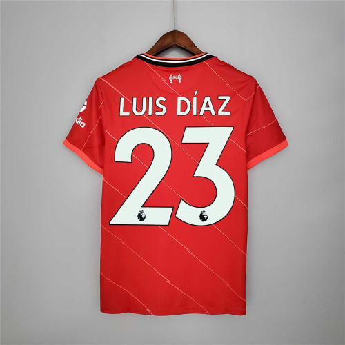 Retro Jersey 2021-2022 Liverpool LUIS DIAZ 23 Home Soccer Jersey