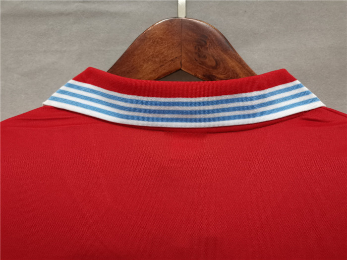Retro Jersey 1988-1989 Calcio Napoli Away Red Soccer Jersey