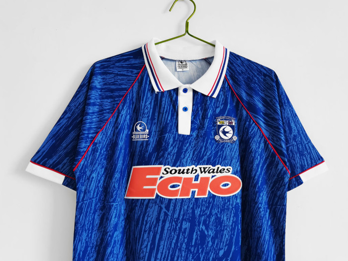 Retro Jersey 1992-1993 Cardiff City Home Soccer Jersey