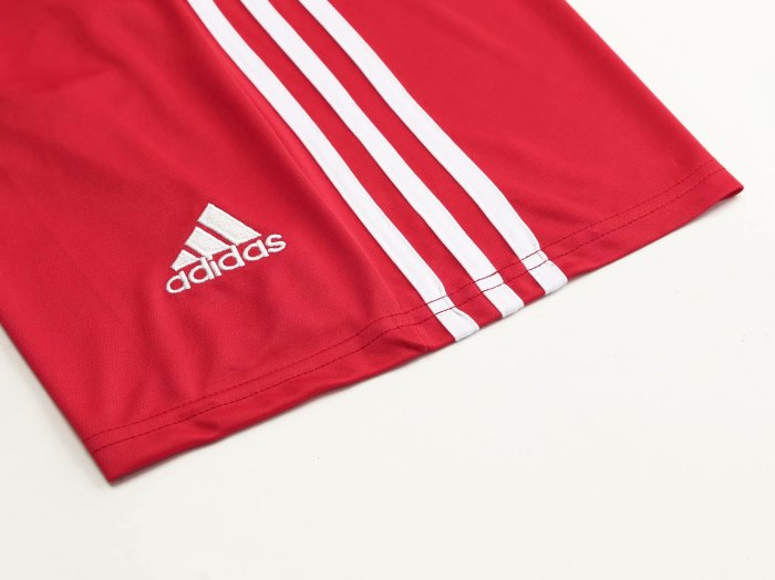 #816 Red/White Soccer Training Uniform Jersey and Shorts