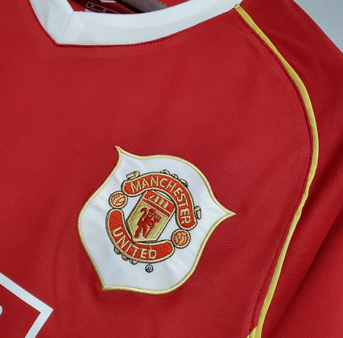 Retro Jersey 2006-2007 Manchester United Home Red Soccer Jersey