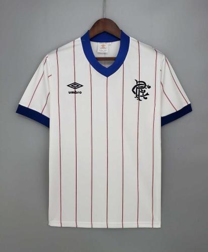 Retro Jersey 1982-1983 Rangers Away White Soccer Jersey