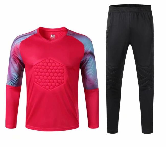 8855 Red Soccer Training Jersey and Long Pants