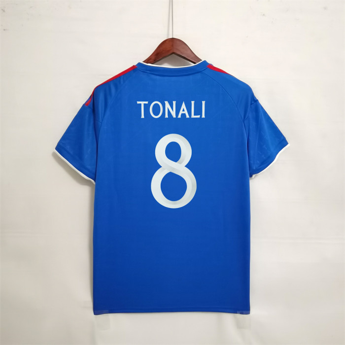 2023-2024 Fans Version Italy TONALI 8 AD Blue Soccer Jersey