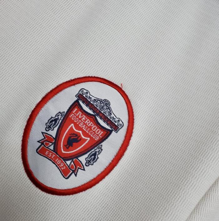 Retro Jersey 1998-1999 Liverpool Away White Soccer Jersey Vintage Football Shirt