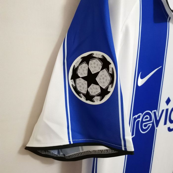 with UCL Patch Retro Jersey 2003-2004 Porto DECO 10 Home Soccer Jersey