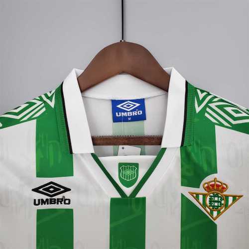 Retro Jersey 1994-1995 Real Betis Home Soccer Jersey Vintage Football Shirt