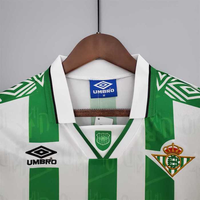 Retro Jersey 1994-1995 Real Betis Home Soccer Jersey Vintage Football Shirt