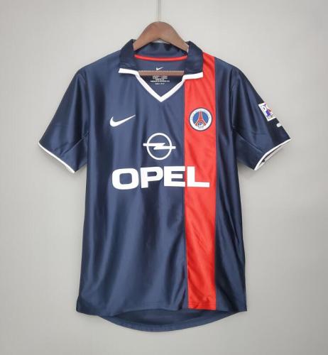 Retro Jersey 2001-2002 PSG Home Soccer Jersey Paris Vintage Football Shirt
