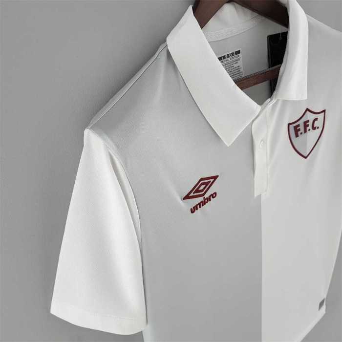 Retro Jersey Fluminense 120th Anniversary Grey/White Soccer Jersey