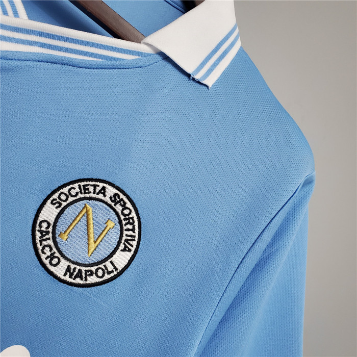 Retro Jersey 1986-1987 Calcio Napoli Special Edition Blue Soccer Jersey