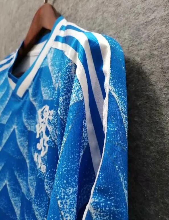 Retro Jersey 1990 Netherlands Away Blue Soccer Jersey