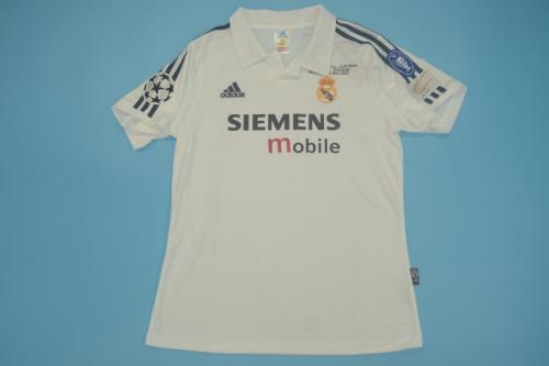 with UCL Patch Retro Jersey 2002-2003 Real Madrid Home Soccer Jersey