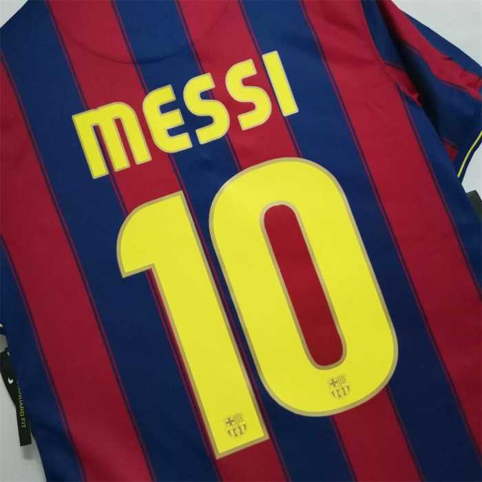 Retro Jersey 2009-2010 Barcelona MESSI 10 Home Soccer Jersey