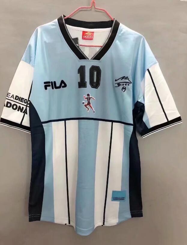 Retro Jersey 2001 Argentina Home Commemorative Edition Soccer Jersey