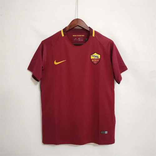 Retro Jersey 2017-2018 As Roma Home Soccer Jersey Vintage Football Shirt