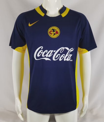 Retro Jersey 2004-2005 Club America Away Blue Soccer Jersey