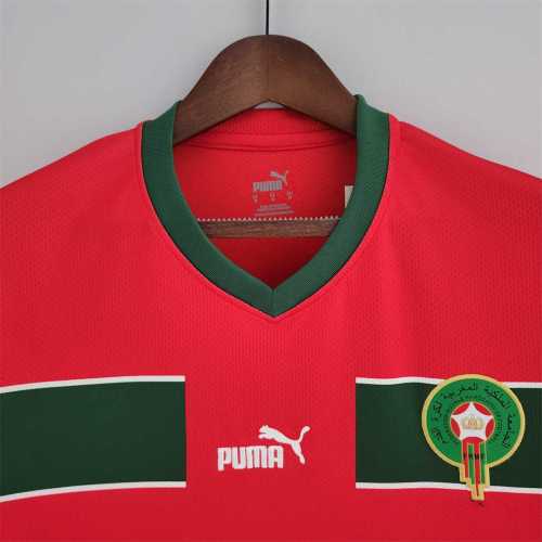 Retro Jersey 2022 Morocco Home Soccer Jersey Vintage Football Shirt