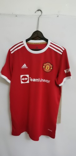 with EPL Patch Retro Jersey Fans Version 2021-2022 Manchester United B.FERNANDES 18 Home Soccer Jersey