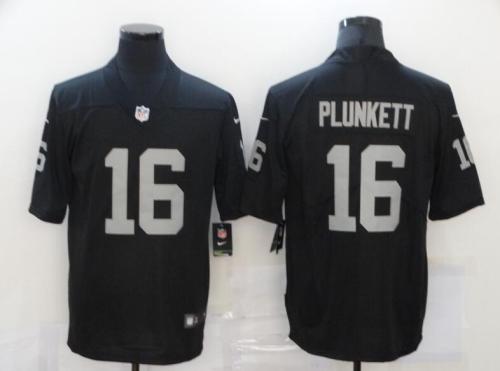 Oakland Raiders 16 PLUNKETT Black NFL Jersey