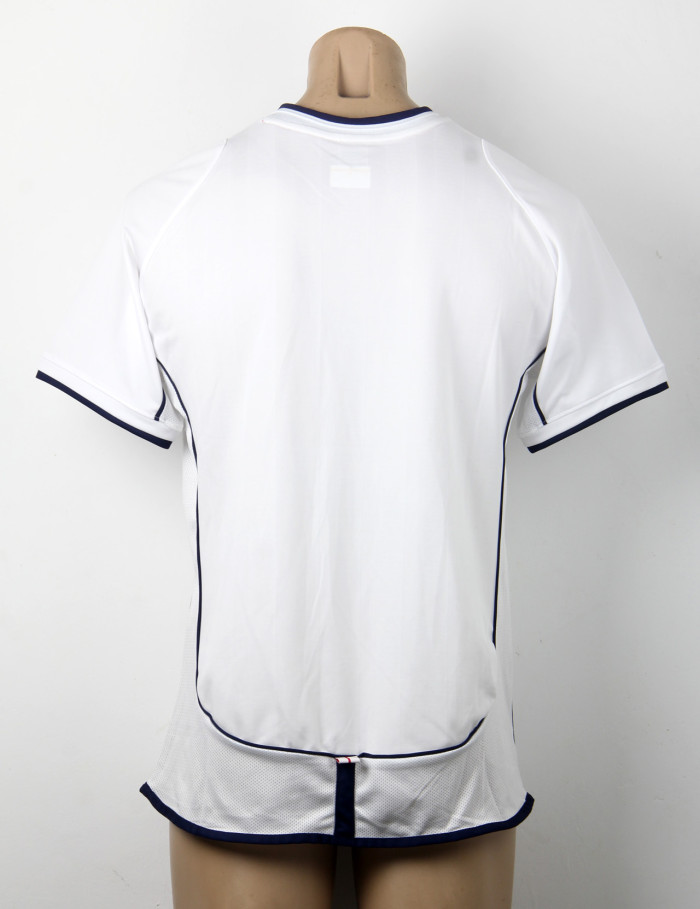 Retro Jersey 2002 England Home Soccer Jersey Vintage Football Shirt