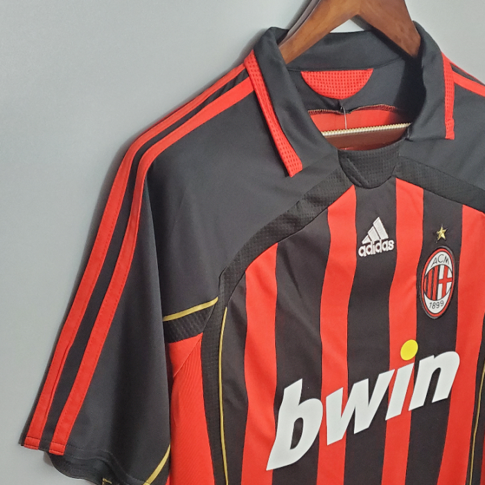 Retro Jersey 2006-2007 AC Milan Home Soccer Jersey Vintage Football Shirt