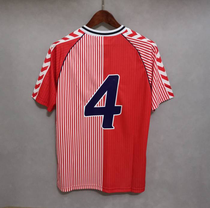 Retro Jersey 1986 Denmark 4 Home Soccer Jersey