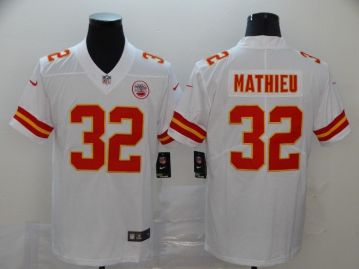 Kansas City Chiefs 32 MATHIEU White 2020 Super Bowl LIV Vapor Untouchable Limited Jersey