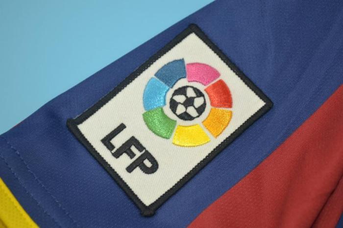 with LFP Patch Retro Jersey Barcelona 2010-2011 Home Soccer Jersey