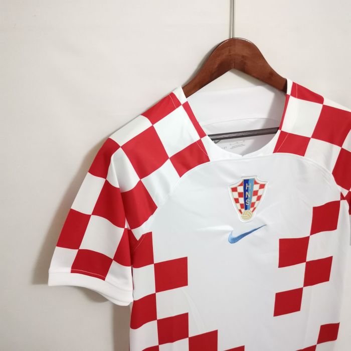 Fans Version 2022 World Cup Croatia Home Soccer Jersey