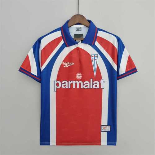 Retro Jersey 1998 Club Deportivo Universidad Cat&oacute;lica Away Red/Blue Socccer Jersey