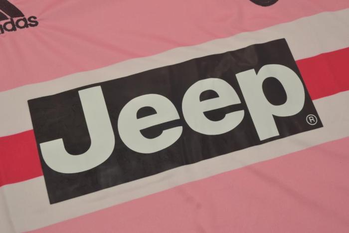 Retro Jersey 2015-2016 Juventus Away Pink Soccer Jersey Vintage Football Shirt