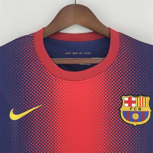 Retro Shirt Long Sleeve 2012-2013 Barcelona Home Soccer Jersey