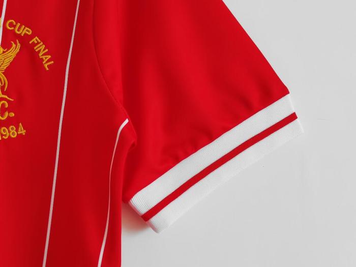 Retro Jersey 1981-1984 Liverpool Home Red UEFA Champions League Soccer Jersey