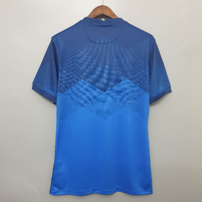 Retro Jersey 2020 Brazil Away Blue Soccer Jersey Vintage Brasil Football Shirt