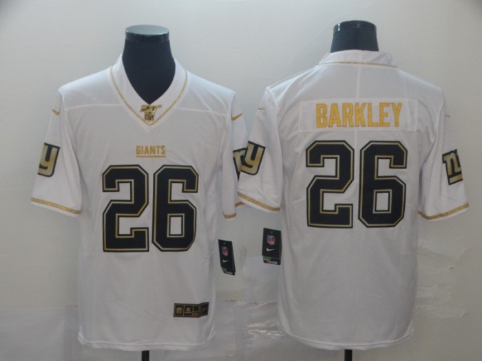 New York Giants 26 BARKLEY White Gold Vapor Untouchable Limited Jersey