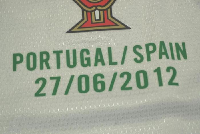 with Patch Retro Jersey 2012 Portugal RONALDO 7 Away White Soccer Jersey