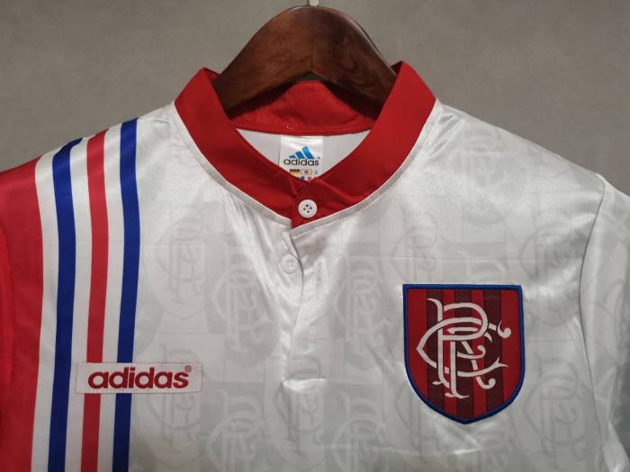 Retro Jersey 1996-1997 Rangers Away Red/White Soccer Jersey