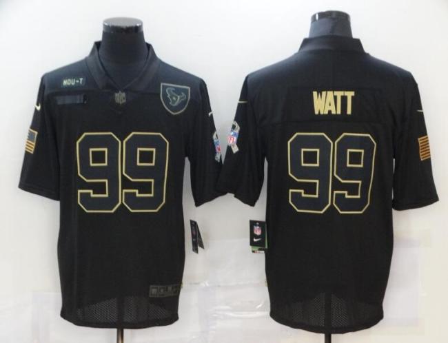 Texans 99 J.J. Watt Black 2020 Salute To Service Limited Jersey