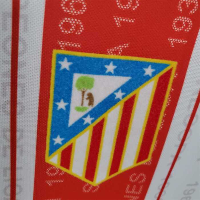 Retro Jersey 1995-1996 Atletico Madrid Home Soccer Jersey Vintage Football Shirt